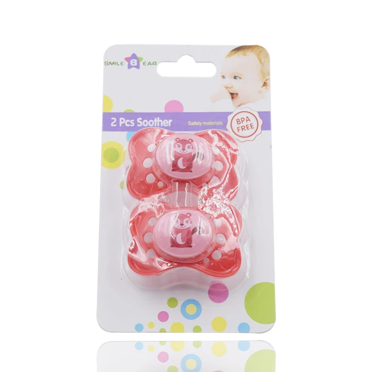 SMILE BEAR custom wholesale high quality baby pacifiers soft durable pacifier baby silicone pacifier