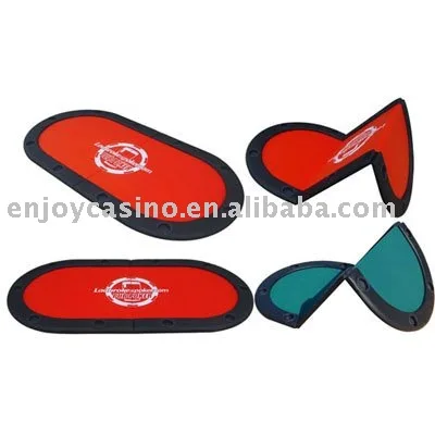 Oval Three Layer Casino Poker Table