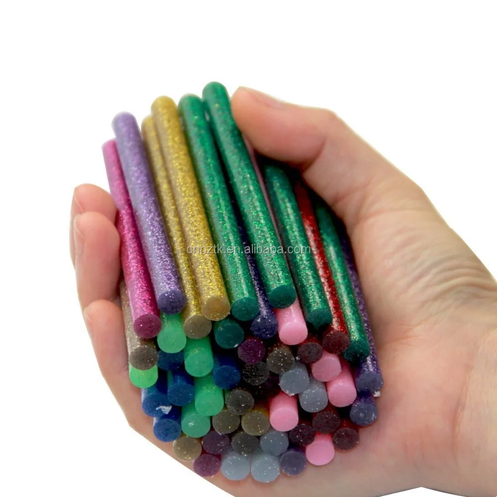Colorful hot melt glue sticks glitter hot melt glue sticks