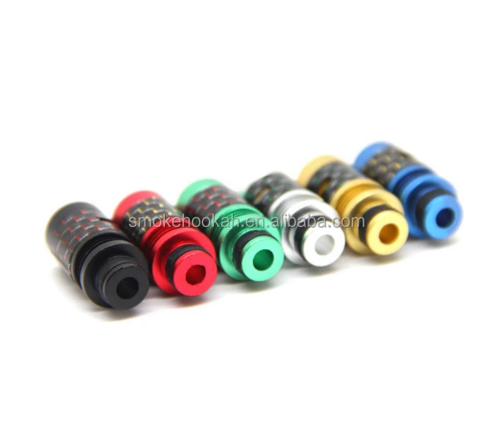 Hot selling e cig wide bore drip tip carbon fiber drip tip