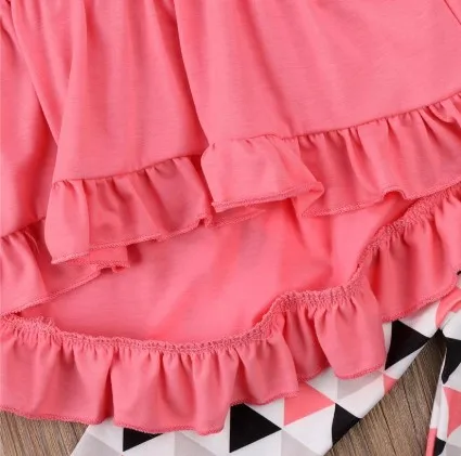 Cheap Wholesale Popular Kids Clothes Elegant 2 Pcs Sets Girls Clothing Sets