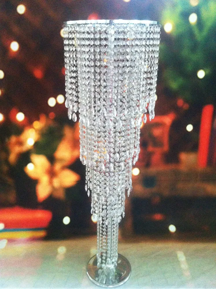 Crystal hanging centerpiece/ wedding floor chandeliers/ flower stands chandeliers for wedding stage walkway