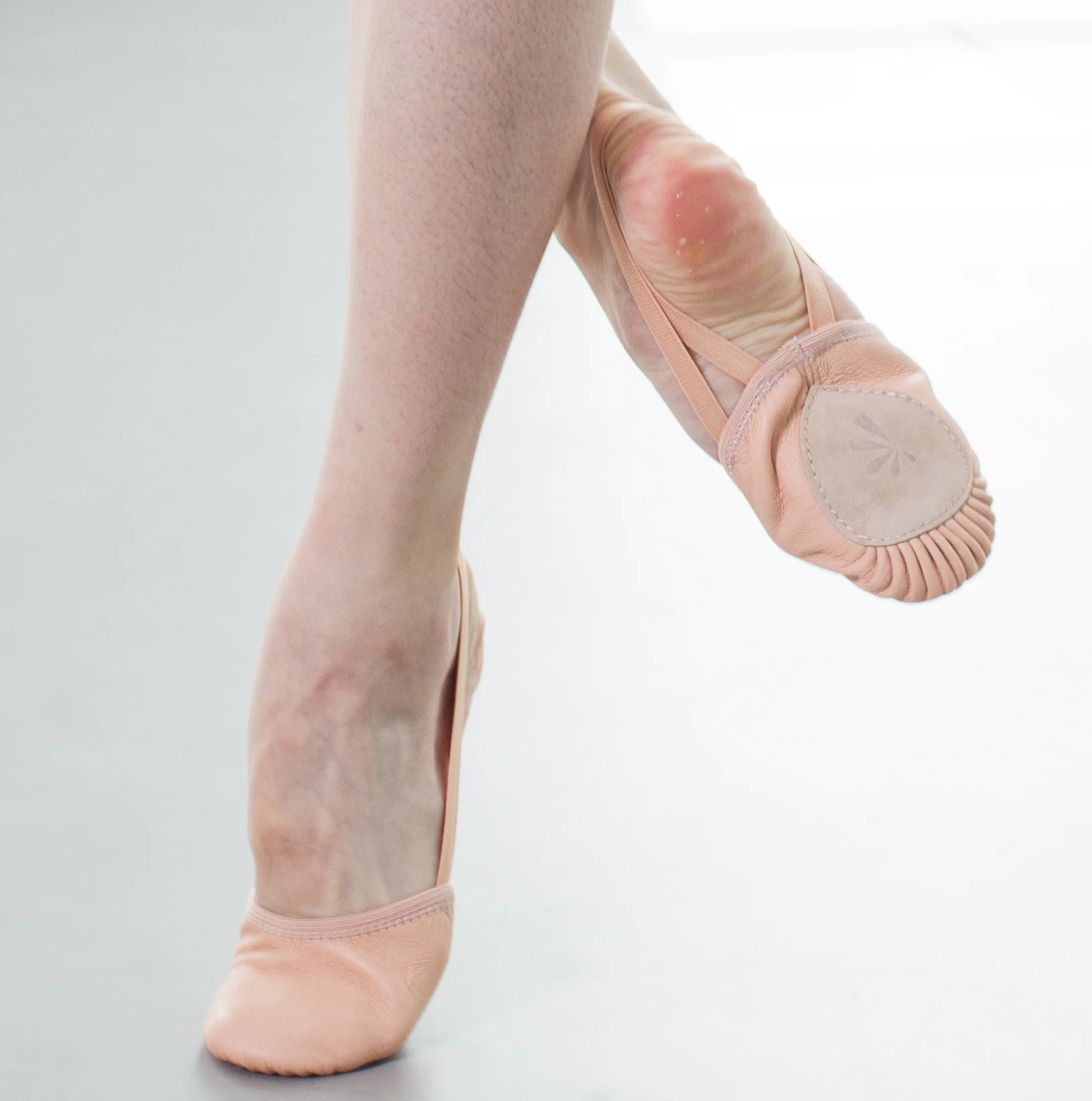 JW Wholesale kids adults Leather Half Sole Turner Ballet Shoes