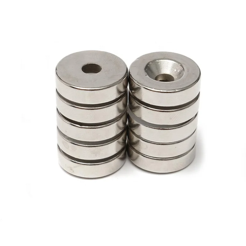 china manufacturer price customized rare earth neodymium countersunk magnet disc round NdFeB magentsN35 N40 N45 N50 N52
