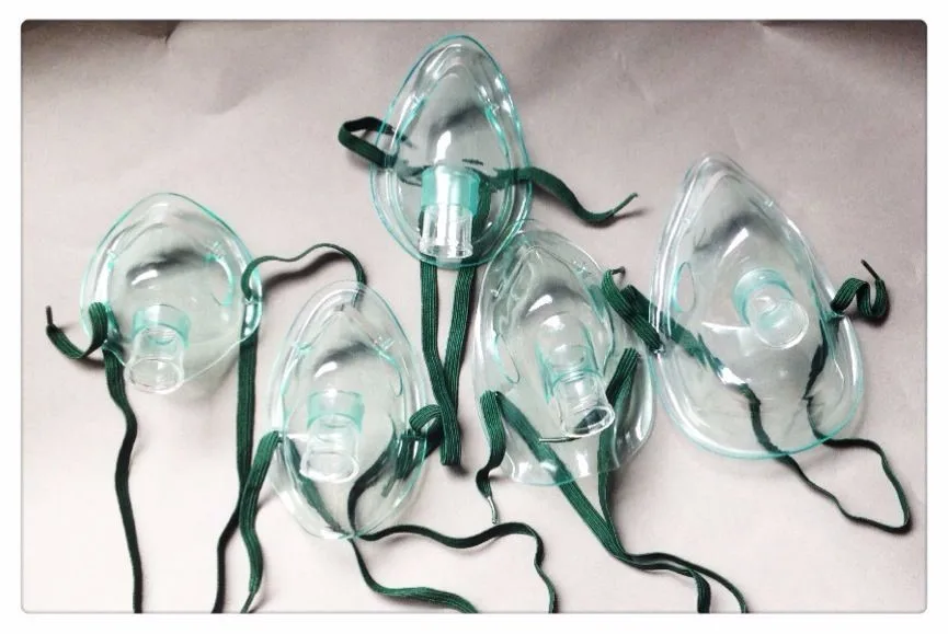  Одноразовая маска-небулайзер для взрослых с трубкой и чашкой-небулайзером медицинская в комплекте чашка 6 куб. См