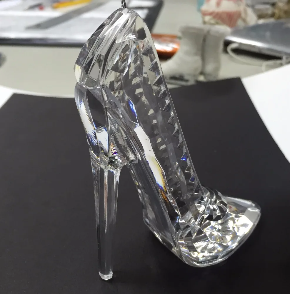 
Fashion Christmas Acrylic High Heels Shoes ornament 
