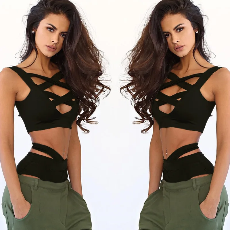 
F50305A New european women hot sale sexy slip v-neck bandage bikini cross type tankinis swimsuit large size for girls 