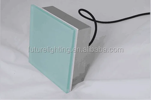 
Outdoor low voltage landscape lighting glass bricks with led paving bricks 