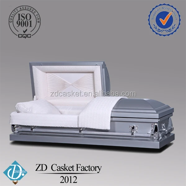 Chinese funeral metal and wooden casket for sale(2012)