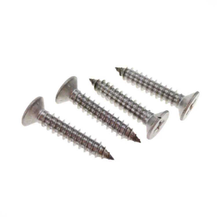Flat Head Stainless Steel Self Tapping Screws Cross Recessed 4.2 X 16 DIN 7982
