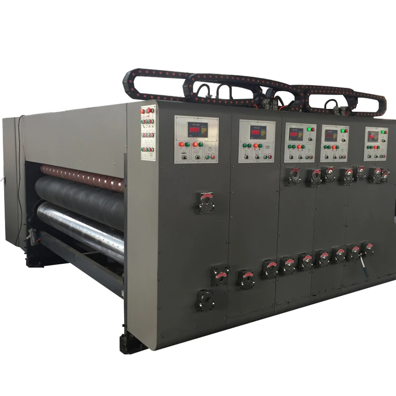HRB-E Chain feeding four color printing slotting machine