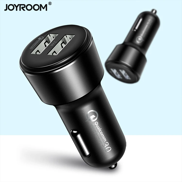 
Joyroom 2.4A Dual Usb Car Charger Fast For Android Car Charger Adapter Qc 3.0 