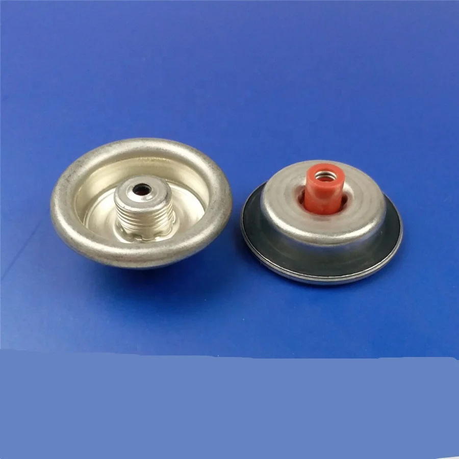 Aerosol refrigerant screw gas valve with thread for R134a R290 R600a