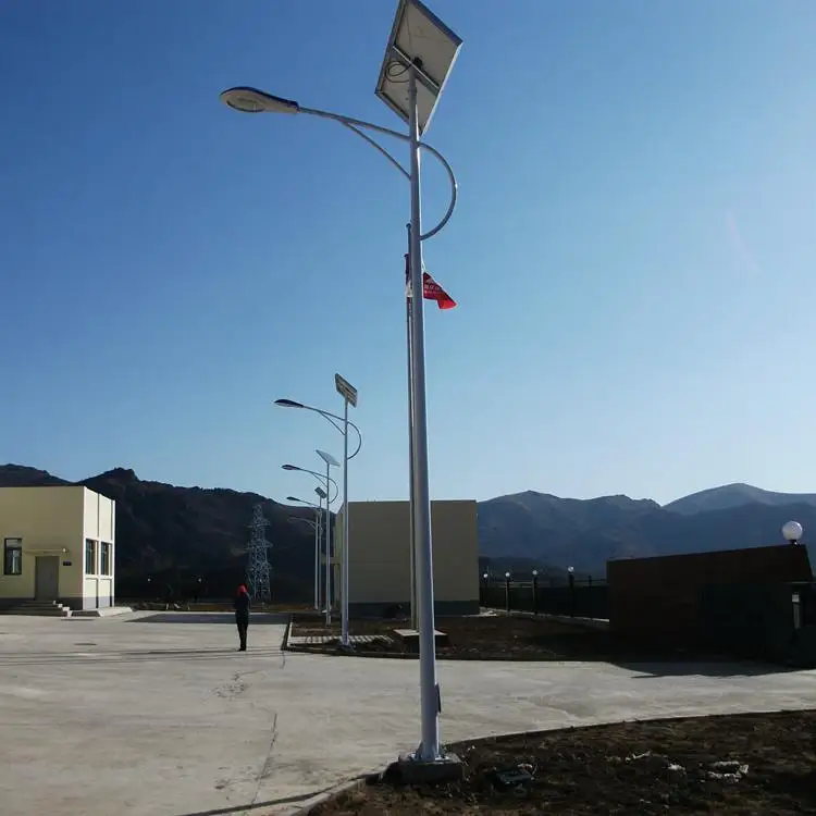 200w bright led solar powered street light with steel pole