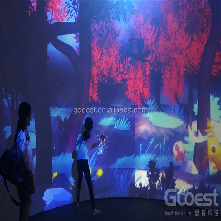 
indoor amusement park interactive projection wall gemes for kids, amusement park interactive 3d projection 
