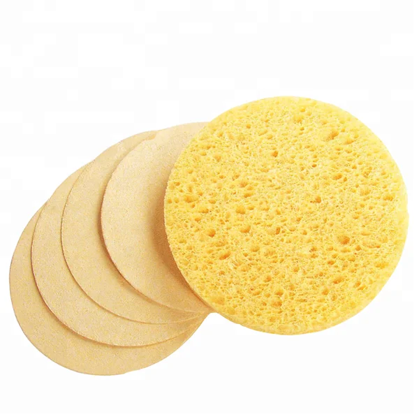 
compressed kitchen cleaning wood pulp sponge 