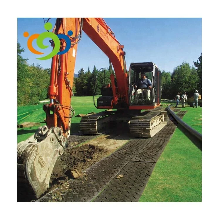 Durable Crane Mats Ground Guards Actavo Polyethylene Track Panels