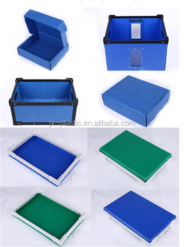 ESD Antistatic Folding Corrugated Plastic Sheet Box, Antistatic Corrugated Box