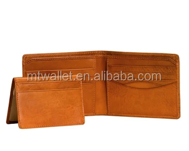 Pocket cow hide imperial leather wallet, rfid blocking handmade wallet baron with double currency divider gusset