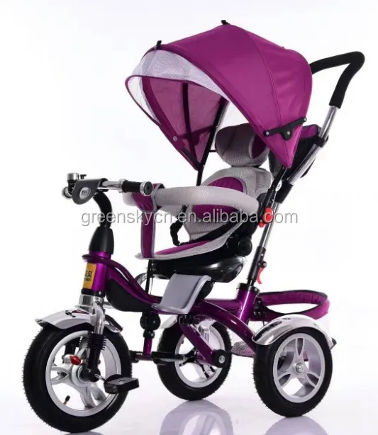 2021 kids ride on car tricycle stroller/ tricycle stroller bike/baby tricycle stroller