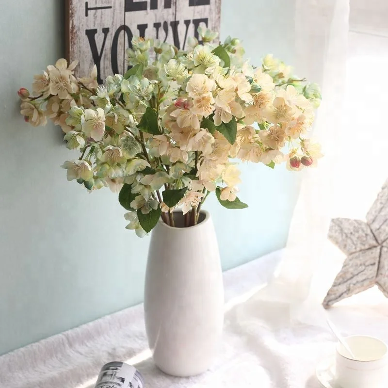 Factory home decoration wedding Japan cherry blossom plant artificial plum blossom flowers cherry blossom