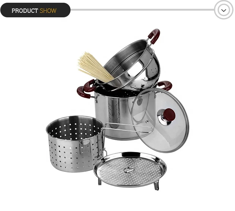 kitchen pasta cooking commercial steamer pots with basket