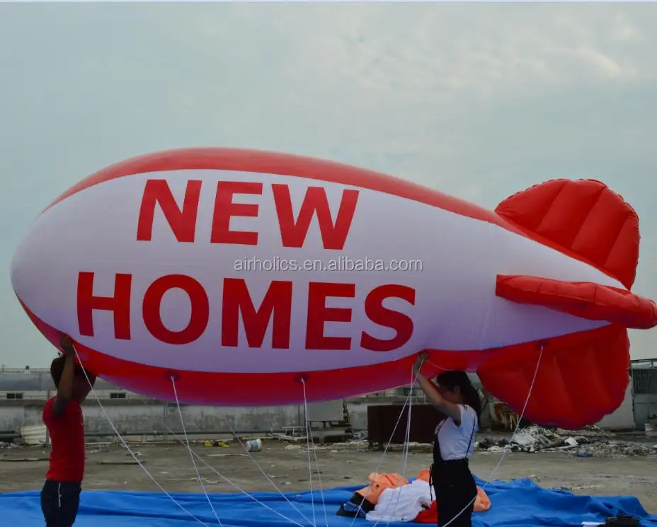 China factory Inflatable PVC Blimp / Airship / Airplane / Helium Balloon / Advertising inflatables H4124