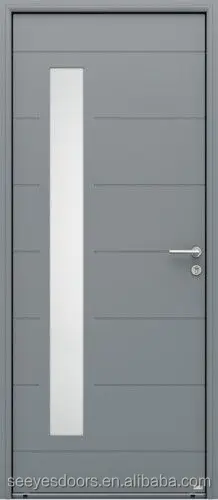 seeyesdoor strong security steel door gate black aluminum entrrance doors in exterior