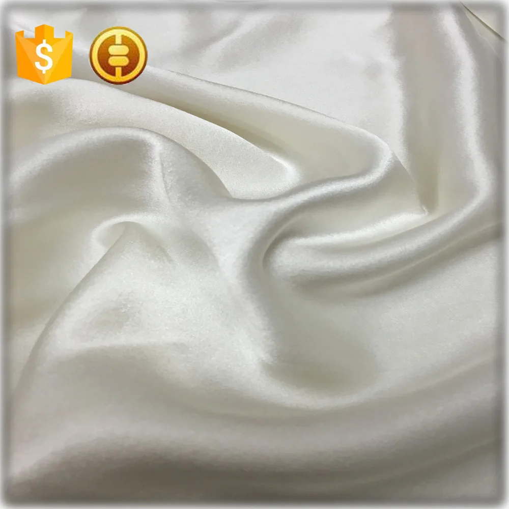 pure white satin silk fabric ivory silk satin fabric
