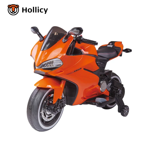 EN71 children electric toy car price good quality 12v kids motorcycle with training wheels