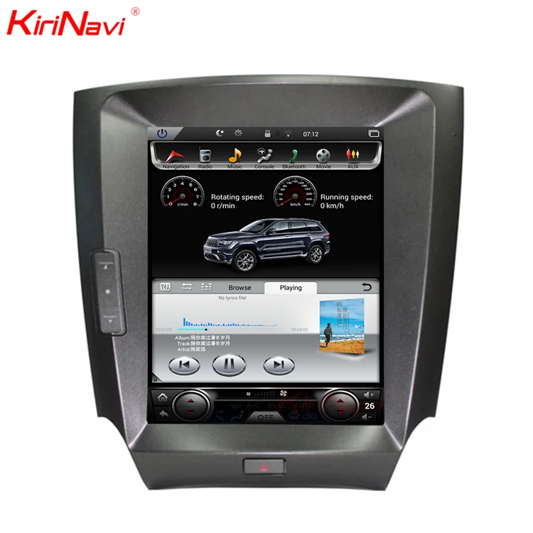  Вертикальный экран Kirinavi в стиле tesla android 10 0 4 дюйма автомобильный dvd-проигрыватель для lexus is250/200/300/350 Автомобильный видео gps-навигатор