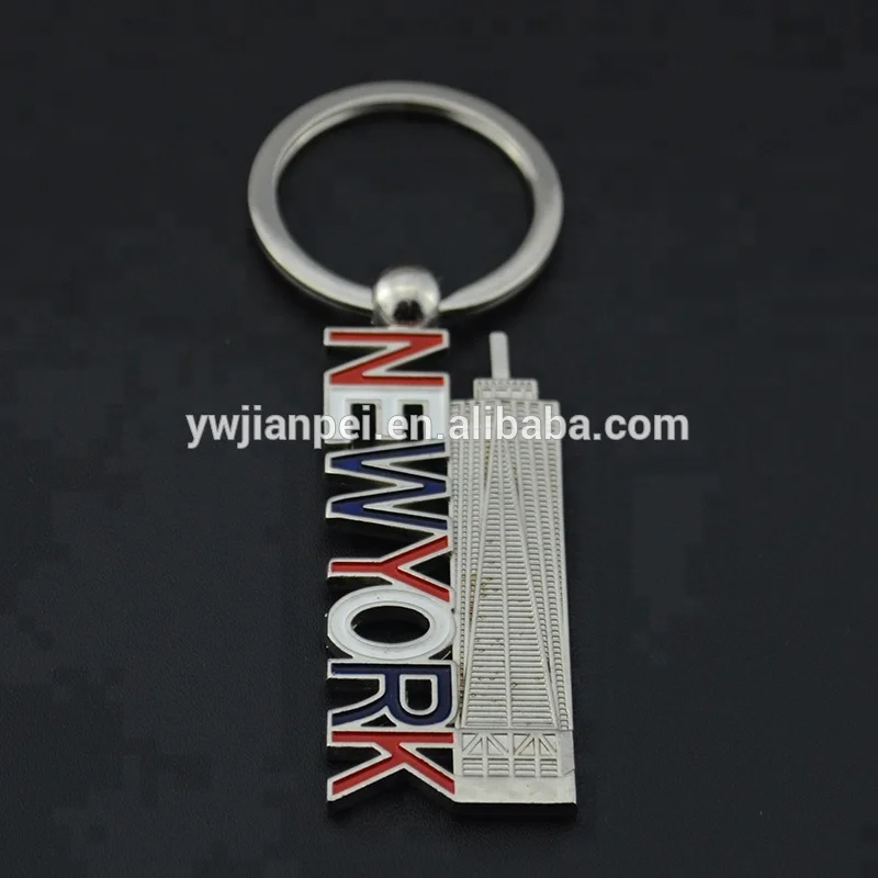 American Tourist Souvenirs New York Empire State Building Shape Keychain