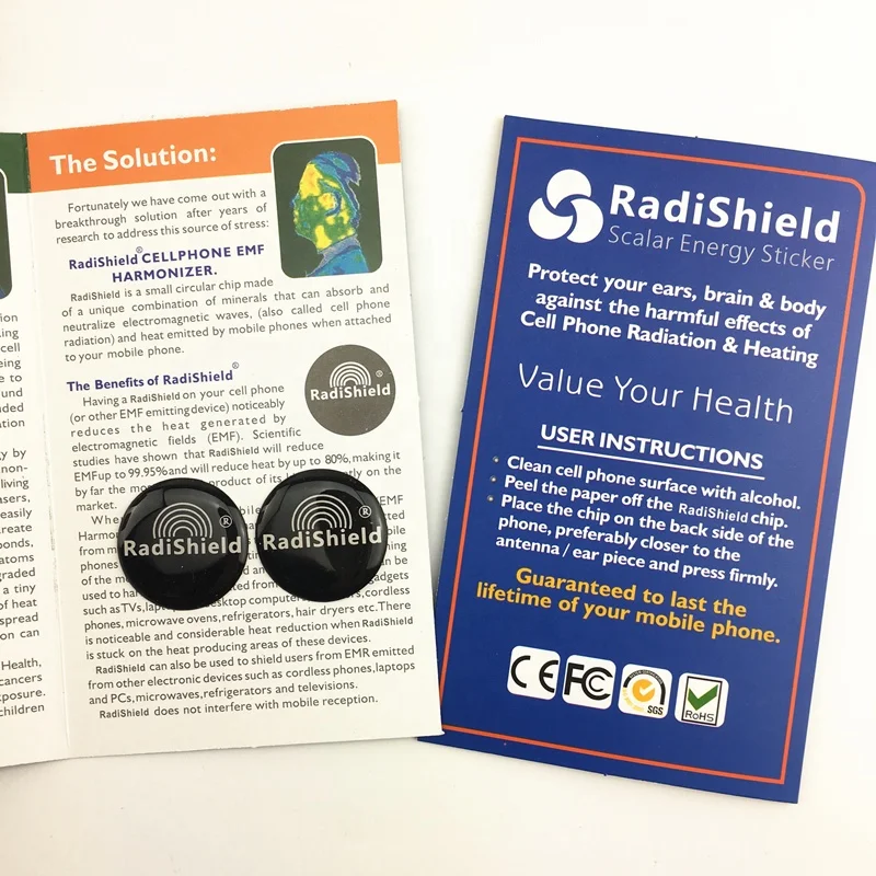 anti radiation sticker emf 2000cc Round RadiShield Anti Radiation Sticker with Factory Price anti radiation sticker protection