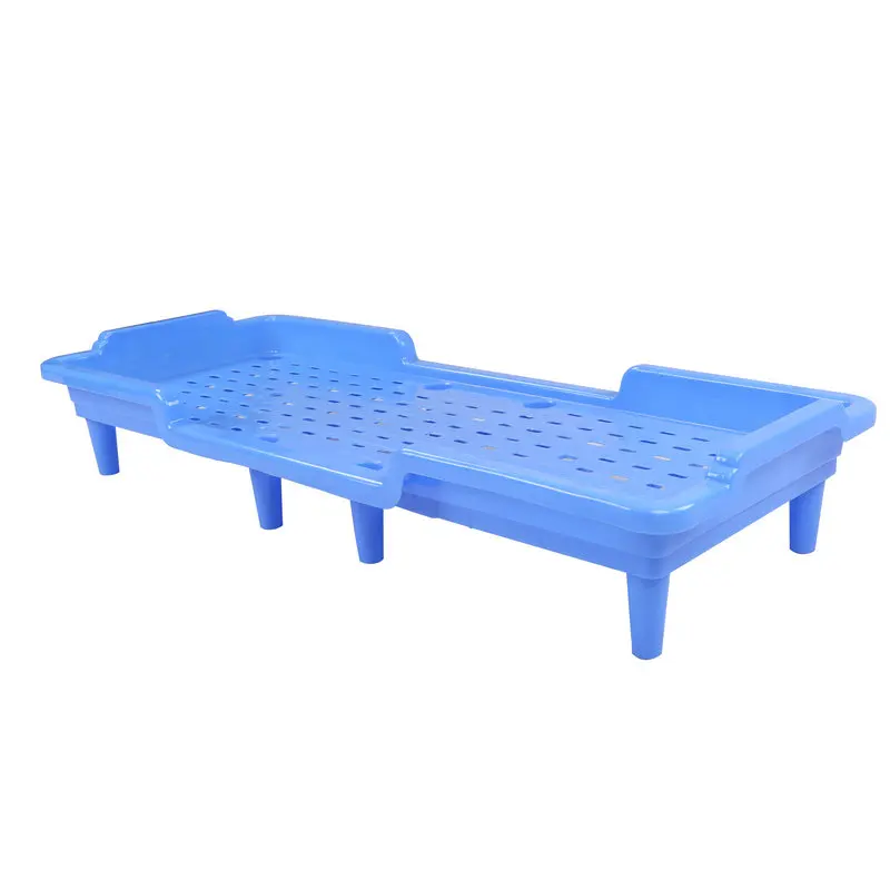 Детская пластиковая дешевая цветная детская кроватка для дошкольного