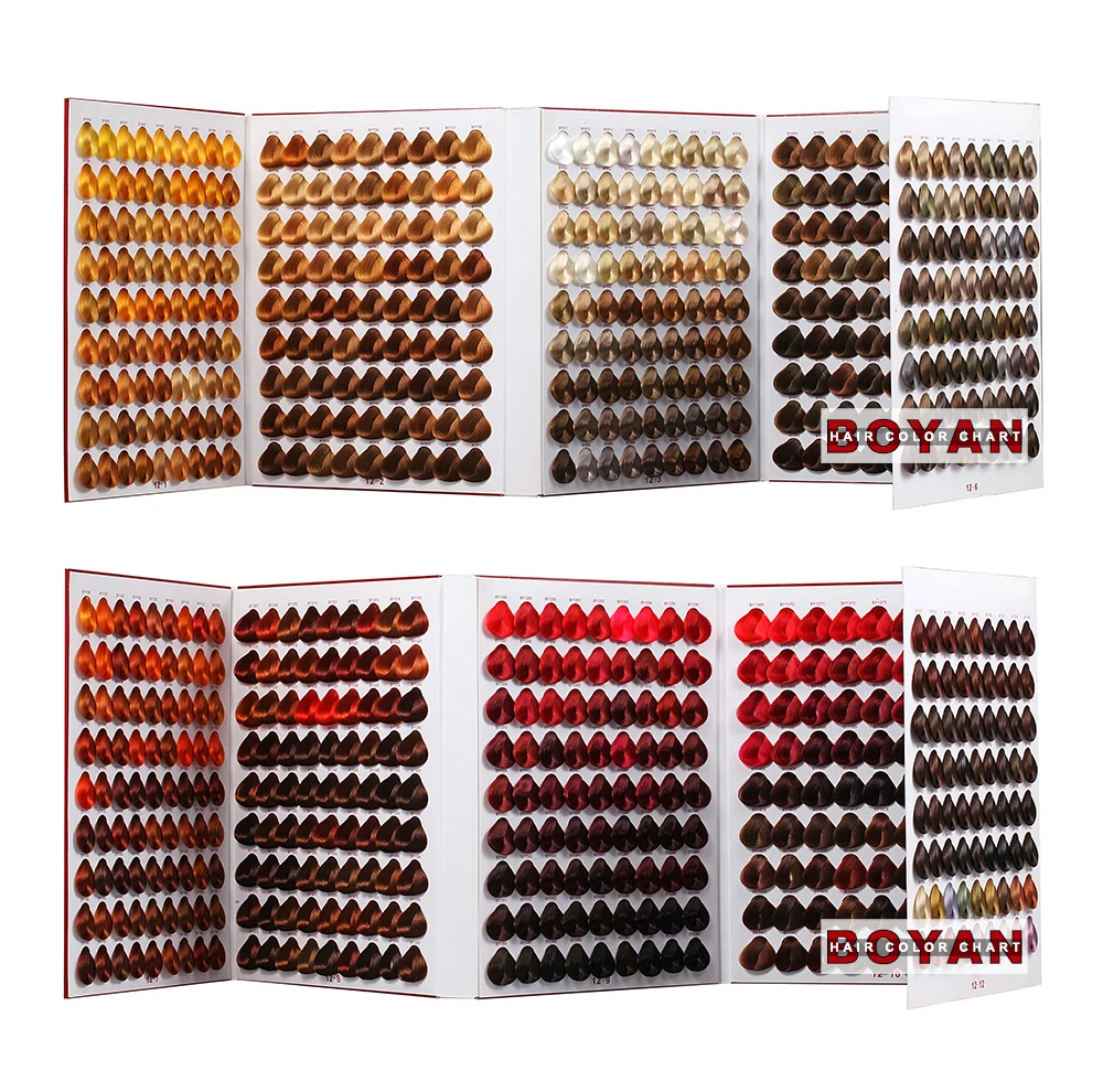 Boyan Professional Silky Hair Color Mixing Chart With 1000 Hair Colors