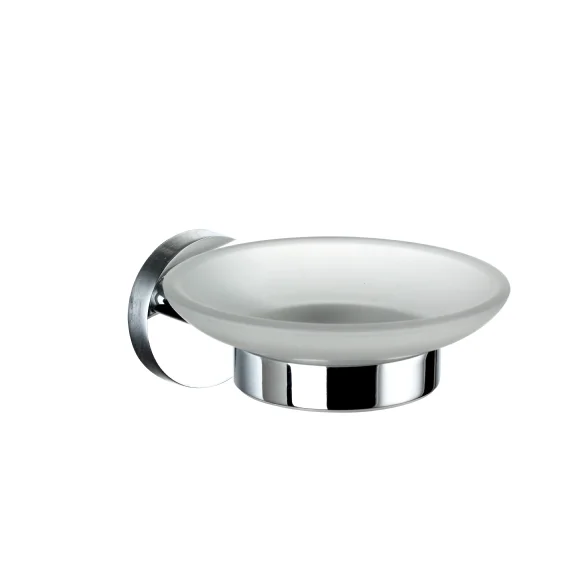 
OEM/ODM Ningbo Factory High Quality wholesale bathroom accessory Wall Mounting glass soap dish cup holder 