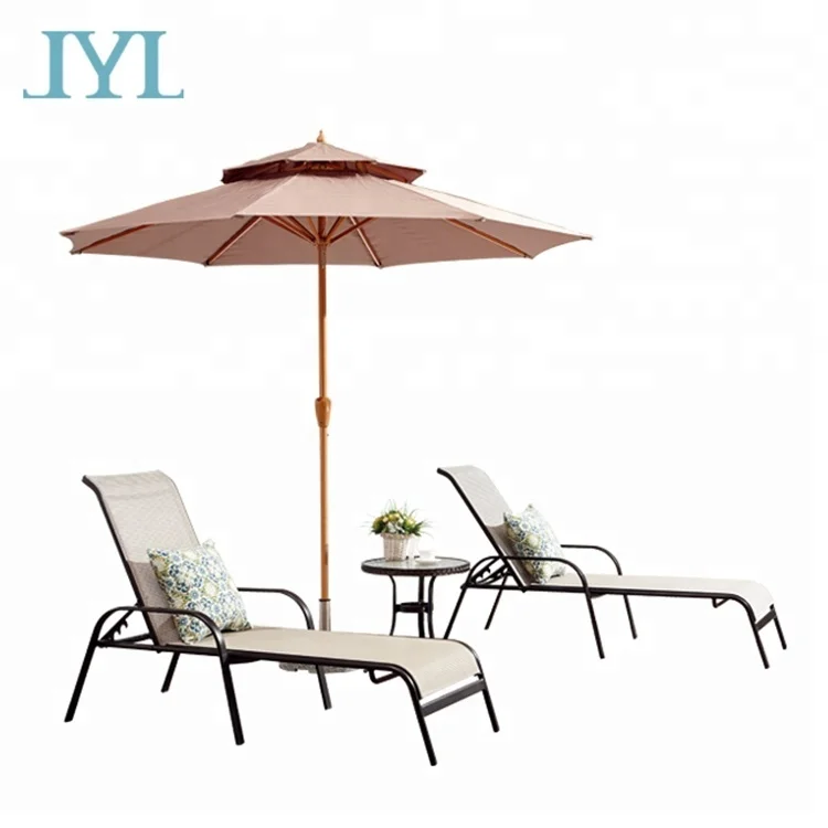 modern outdoor chaise lounger recliner sofa chair sling lounger