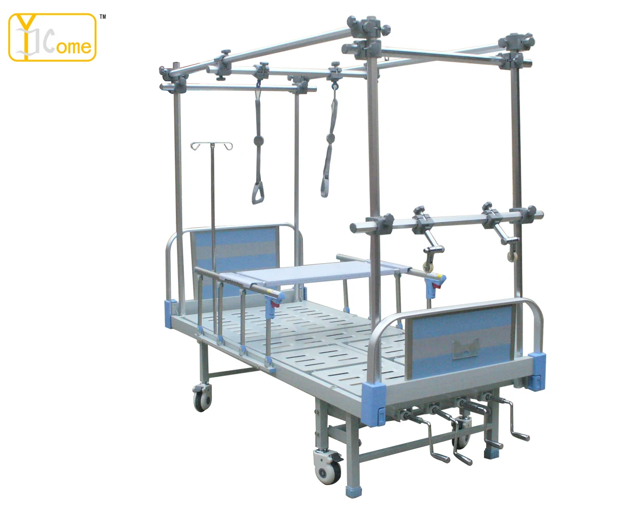 Dimension size tailor made two cranks manual operated useful hospital bed for patients with good price for sale