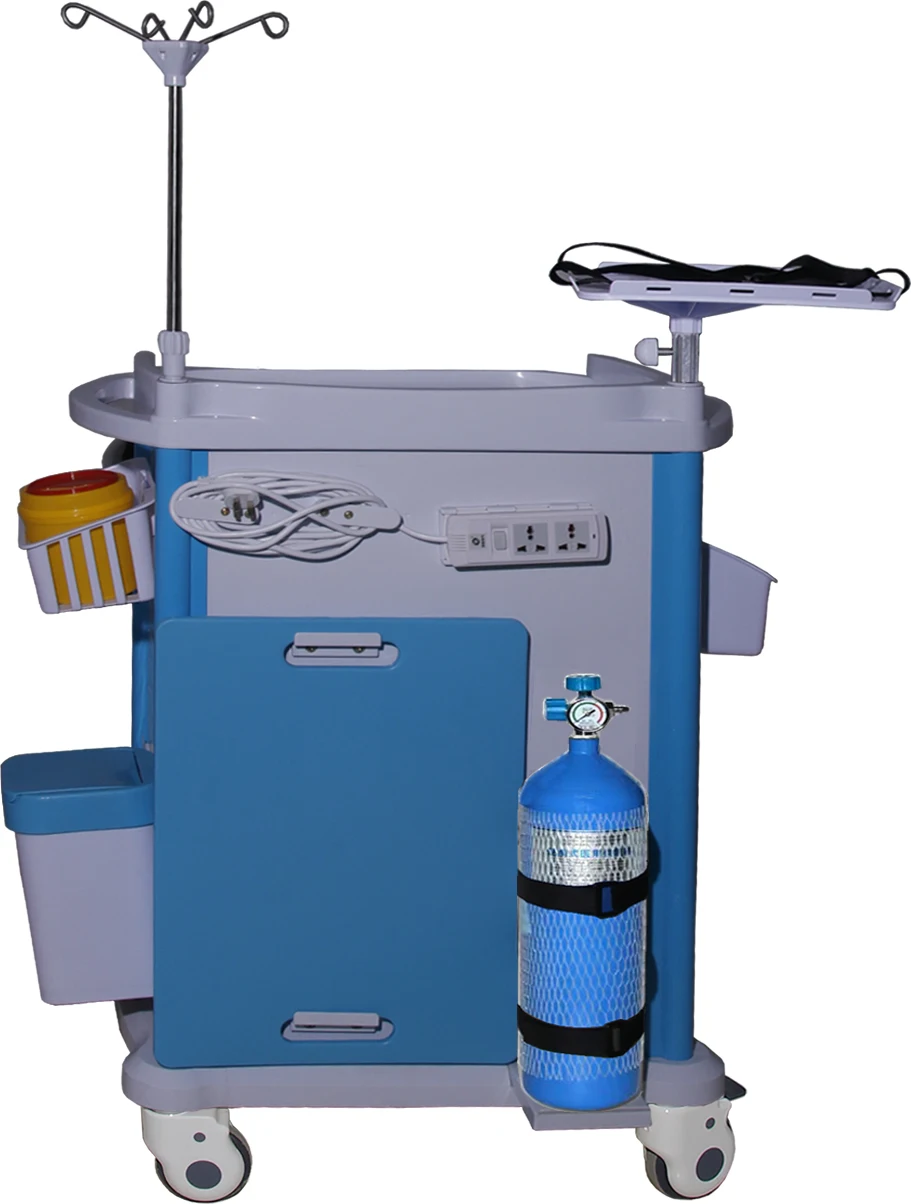 BT-EYN10 5-drawers abs plastic emergency drugs equipment hospital ward patient medical cash cart trolley with wheels price