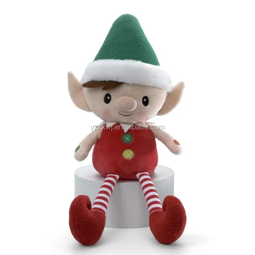 free sample plush boy elf christmas toys handmade christmas toys Plush Stuffed Elf Hot Sale Toy