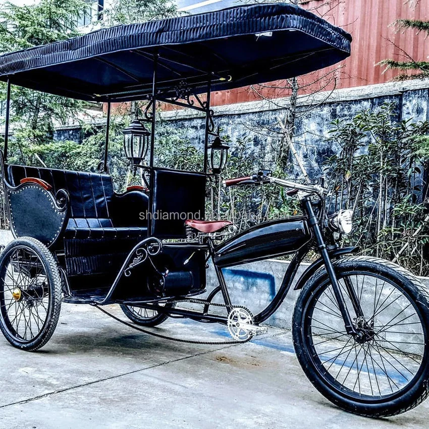Old school 250 Вт Электрический велосипед tuktuk/такси/Чоппер 500 Вт рикша/750 Вт e pedicab/Пляжный круизер Педальный трехколесный велосипед CE