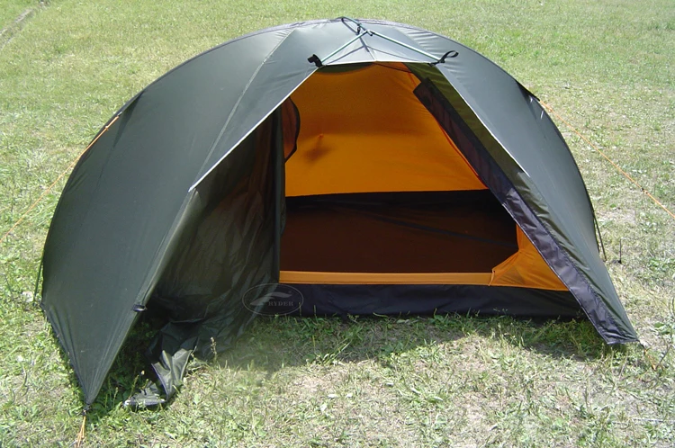 Ultra Light Tactical Tent Dark Green Double-Side Silicone Treated Ripstop 30D Nylon Alloy Pole Silnylon Tent