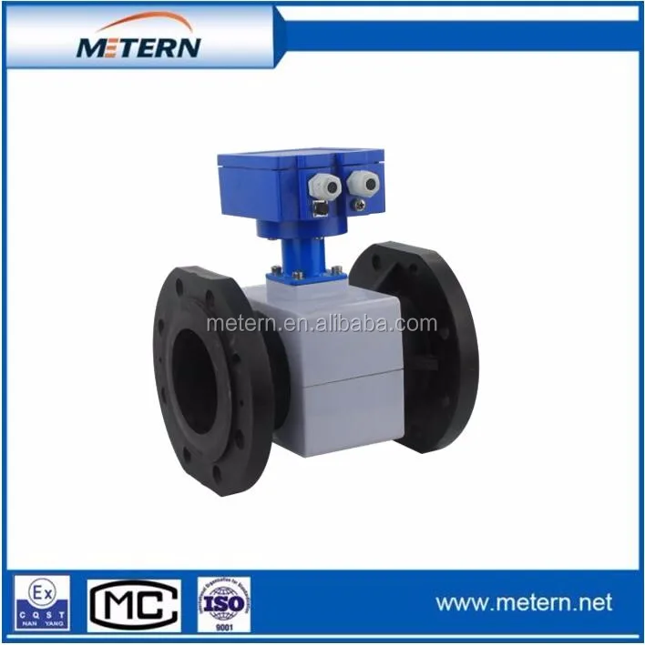 PVC magnetic flow meter/flowmeter/analog output RS485