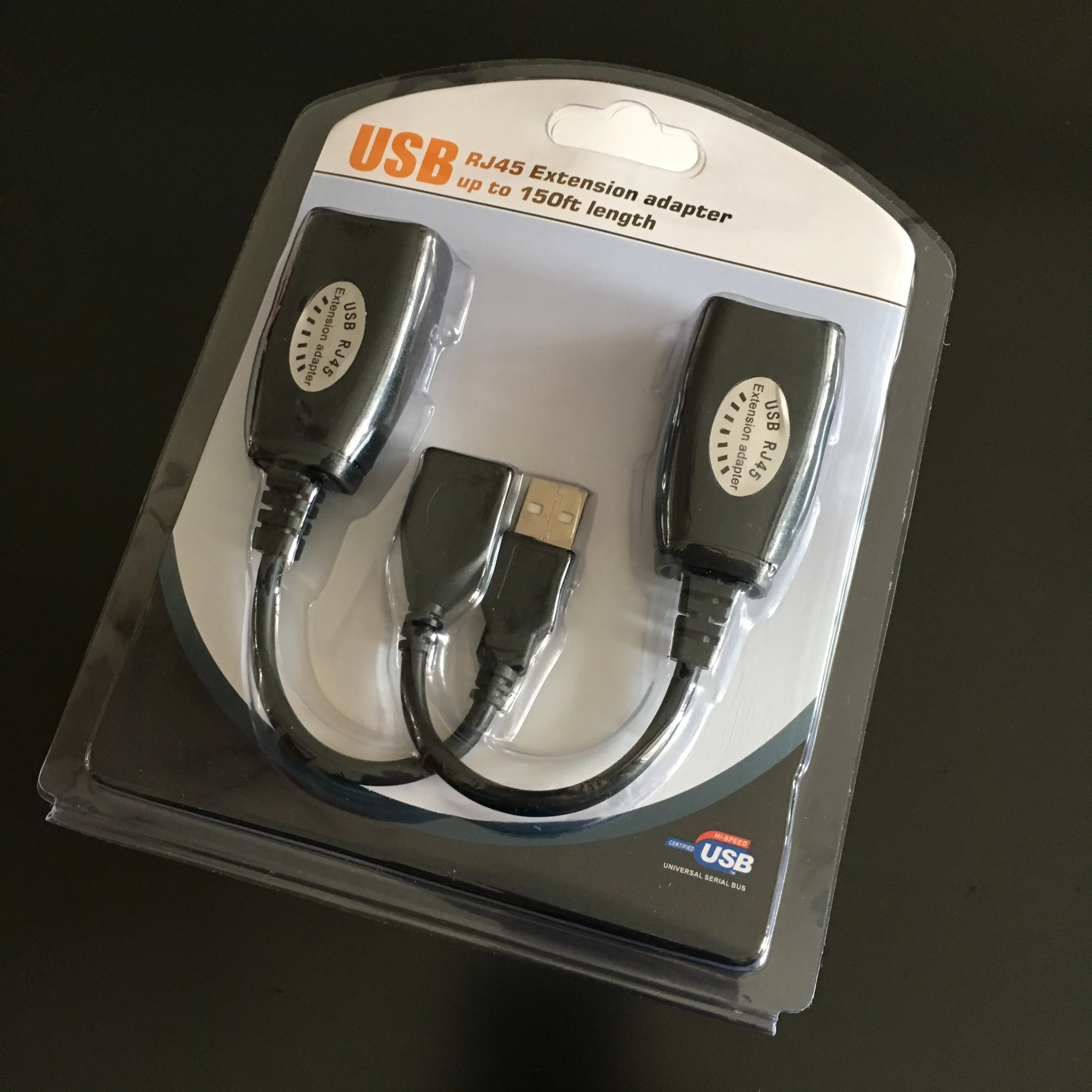 USB-RJXT USB RJ45 Extension Adapter up to 150ft length