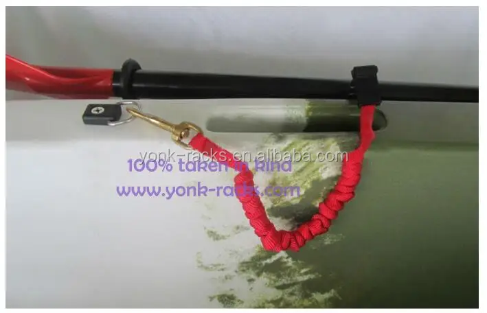 YONK Kayak Accessories  red green blue yellow orange Kayak Paddle Leash with hook