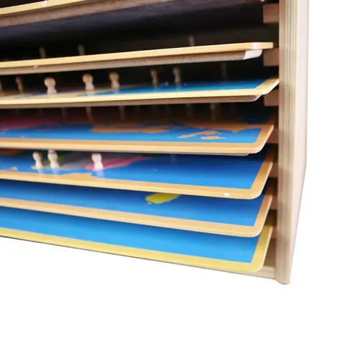 Тигр Монтессори Материалы: G004 Головоломка Карты с Кабинета Другие Развивающие Игрушки