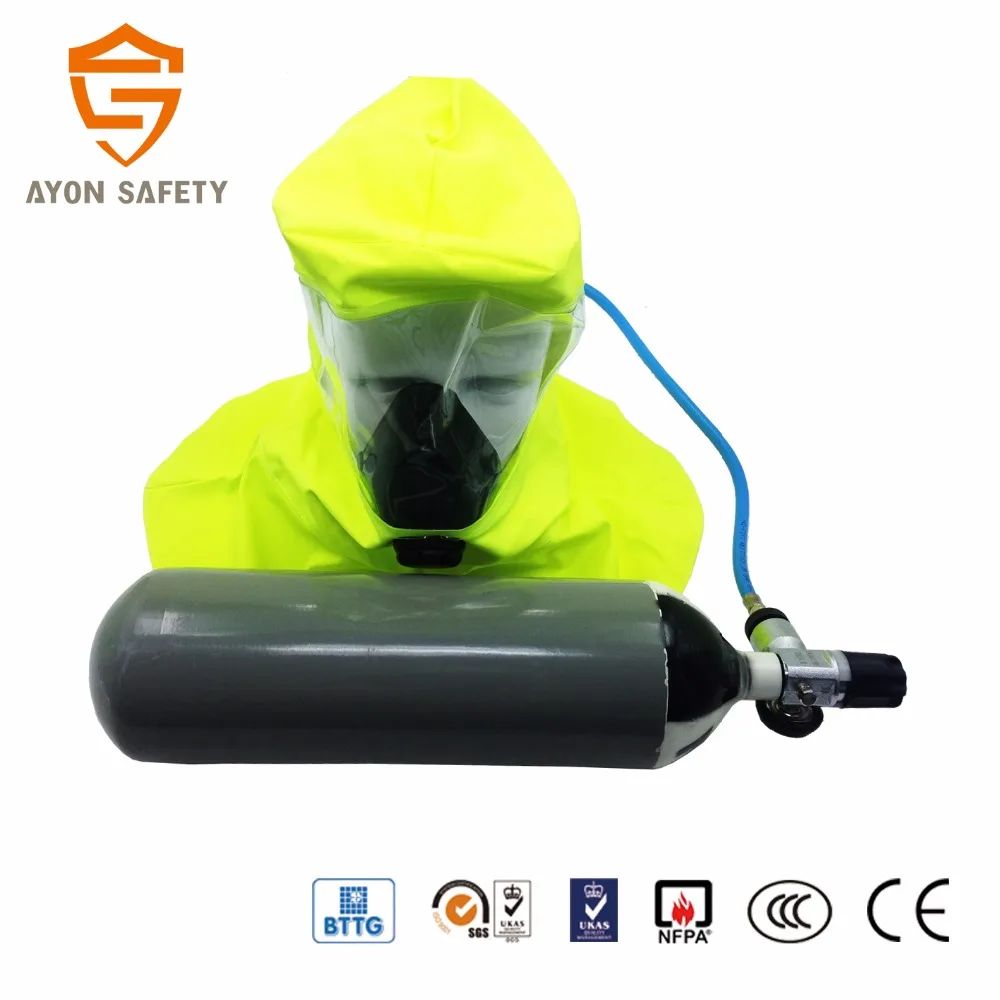 Emergency Escape Breathing Device(EEBD) self rescue equipment with 3L steel cylinder/ mining self rescuer- Ayonsafety
