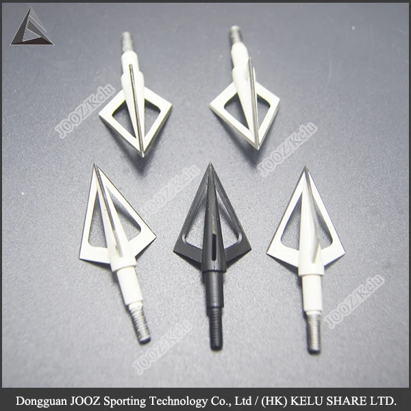 Three Blades Broadhead Archery Arrow Head for Compound Bow Recurve Crossbow Hunting or Practice