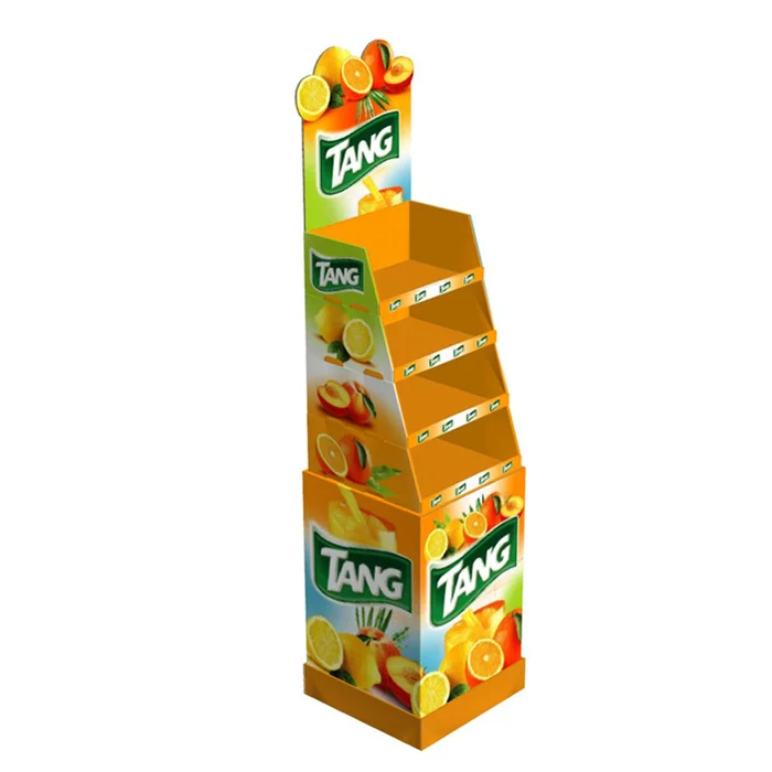 Cost-effective Paper Pos/pop Rack Energy Drinks Corrugated Cardboard Fsdu Display