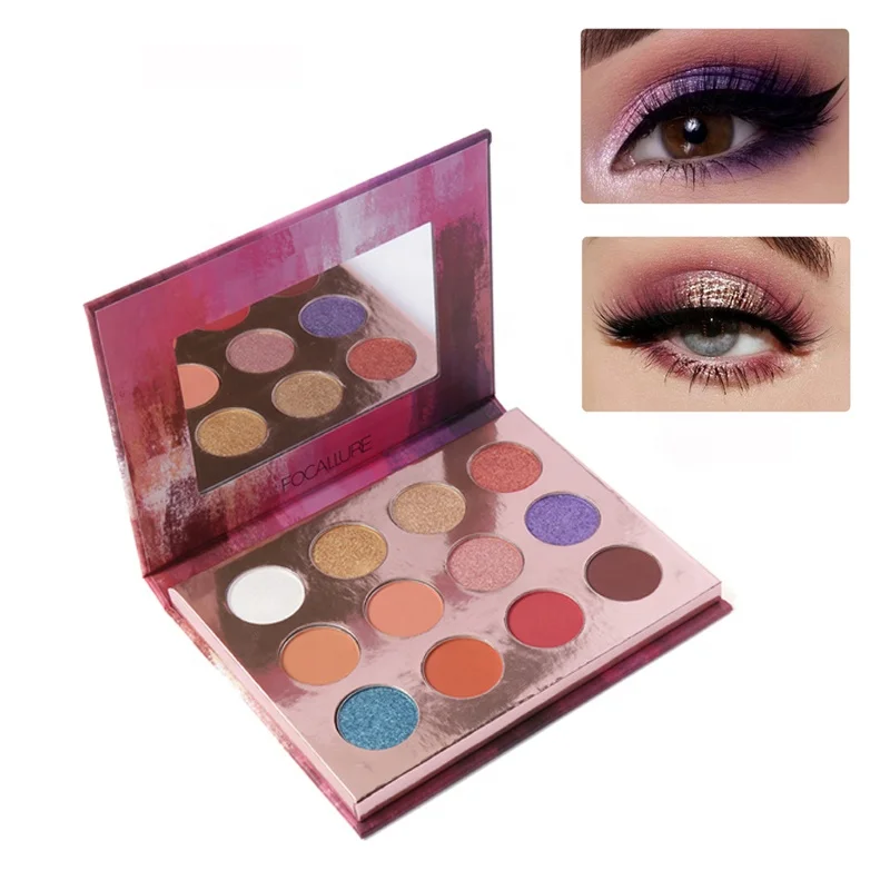 
Focallure Wholesale Eyeshadow Pigment 12 Colors Top Quality Make UP Eye Shadow Palette Freeshipping 